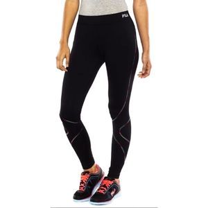 FILA Running Leggings W/ Multi Color Threading M